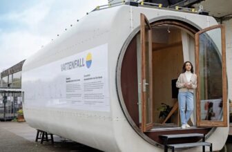 Sustainable Tiny Dwelling: Wind Turbine Nacelle Remodeled Into A Small Home
